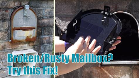 how to fixt the mail box metal|fix metal latch in mailbox.